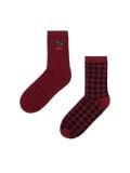 Шкарпетки, 2 пари - темно-бордовий - CROPP - small1