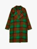 Długi płaszcz w kratę - zielony - CROPP - small4