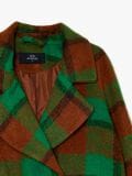 Długi płaszcz w kratę - zielony - CROPP - small5