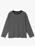 Bawełniana bluzka w paski - czarny - CROPP - small4
