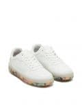 Białe sneakersy z kolorową podeszwą - biały - CROPP - small2