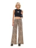 Spodnie flare w panterkę - wielobarwny - CROPP - small2