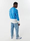 Świąteczny sweter z mopsem - niebieski - CROPP - small3