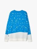 Świąteczny sweter z mopsem - niebieski - CROPP - small6