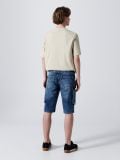Pantaloni scurți din denim, cu buzunare cargo - albastru - CROPP - small3