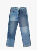 Patchworkowe jeansy - niebieski - CROPP - small4