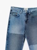 Patchworkowe jeansy - niebieski - CROPP - small5