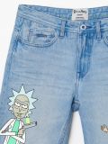 Denimowe szorty Rick and Morty - niebieski - CROPP - small6