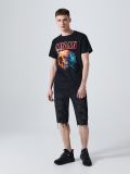 Jeansowe szorty slim z dziurami - czarny - CROPP - small1