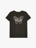 Koszulka oversize z nadrukiem - szary - CROPP - small3