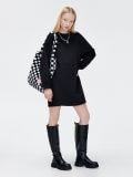 Czarna sukienka dresowa - czarny - CROPP - small1
