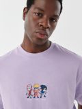 Fioletowy t-shirt z nadrukiem Naruto - fioletowy - CROPP - small2