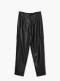 Joggery cargo z imitacji skóry - czarny - CROPP - small6