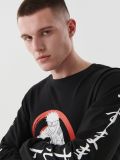 Koszulka longsleeve z nadrukiem Naruto - czarny - CROPP - small2