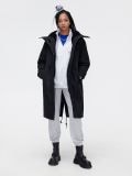 Ocieplana parka z kapturem - czarny - CROPP - small1