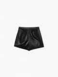 Czarne spódnico-szorty z imitacji skóry - czarny - CROPP - small6