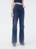 Jeansy z ozdobnymi rozcięciami - szary - CROPP - small3