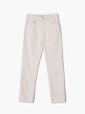 Jeansy z rozcięciem - kremowy - CROPP - small4