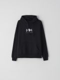 Bluza z kapturem i nadrukiem - czarny - CROPP - small1