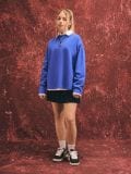 Niebieska koszulka longsleeve - niebieski - CROPP - small4