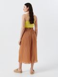 Plisowane spodnie kuloty - brązowy - CROPP - small3