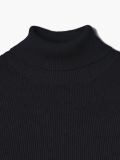 Gładki golf - czarny - CROPP - small5