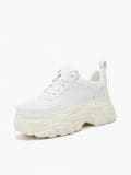 Białe sneakersy chunky z łańcuchem - biały - CROPP - small4