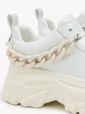 Białe sneakersy chunky z łańcuchem - biały - CROPP - small2