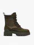 Trapery z imitacji zamszu - zielony - CROPP - small2
