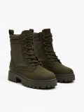 Trapery z imitacji zamszu - zielony - CROPP - small3