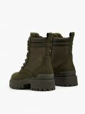Trapery z imitacji zamszu - zielony - CROPP - small5