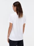 Biała koszulka oversize z haftem - biały - CROPP - small2