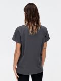 Szara koszulka oversize z nadrukiem - szary - CROPP - small2