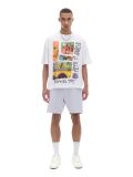 T-shirt oversize z nadrukiem - biały - CROPP - small2