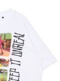 T-shirt oversize z nadrukiem - biały - CROPP - small4