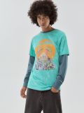 Koszulka z nadrukiem Rick and Morty - turkusowy - CROPP - small1