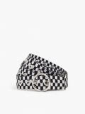 Pasek w szachownicę - czarny - CROPP - small1