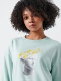 Bluza z nadrukiem bez kaptura - niebieski - CROPP - small1