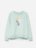Bluza z nadrukiem bez kaptura - niebieski - CROPP - small4