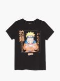 Czarny t-shirt z nadrukiem Naruto - czarny - CROPP - small3