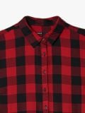 Koszulowa sukienka  w kratę - czerwony - CROPP - small5