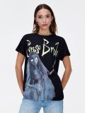 T-shirt Gnijąca Panna Młoda - czarny - CROPP - small1