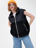 Kurtka sherpa ze stójką - czarny - CROPP - small3