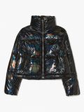 Błyszcząca kurtka puffer - czarny - CROPP - small4