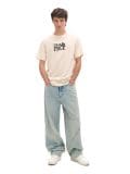 Kremowy T-shirt z nadrukiem One Piece - kremowy - CROPP - small1