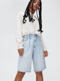 Jasne jeansowe bermudy - niebieski - CROPP - small2
