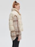 Pikowana kamizelka - kremowy - CROPP - small3