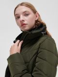 Kurtka puffer z wysokim kołnierzem - zielony - CROPP - small2