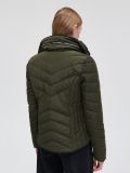 Kurtka puffer z wysokim kołnierzem - zielony - CROPP - small3