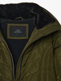 Kurtka puffer z wysokim kołnierzem - zielony - CROPP - small5